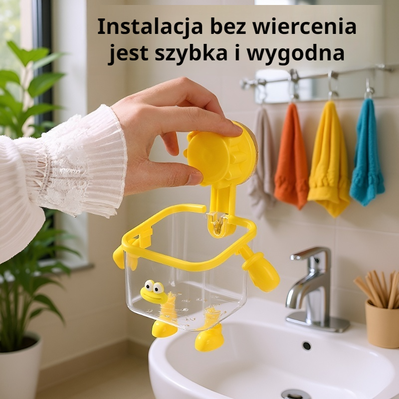 Półka do zlewu z przyssawką, organizer łazienkowy na ściany