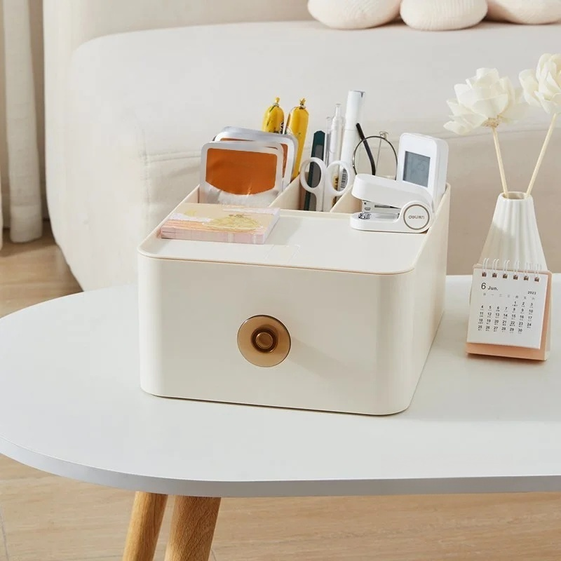 多目的デスクトップ引き出し収納ボックス