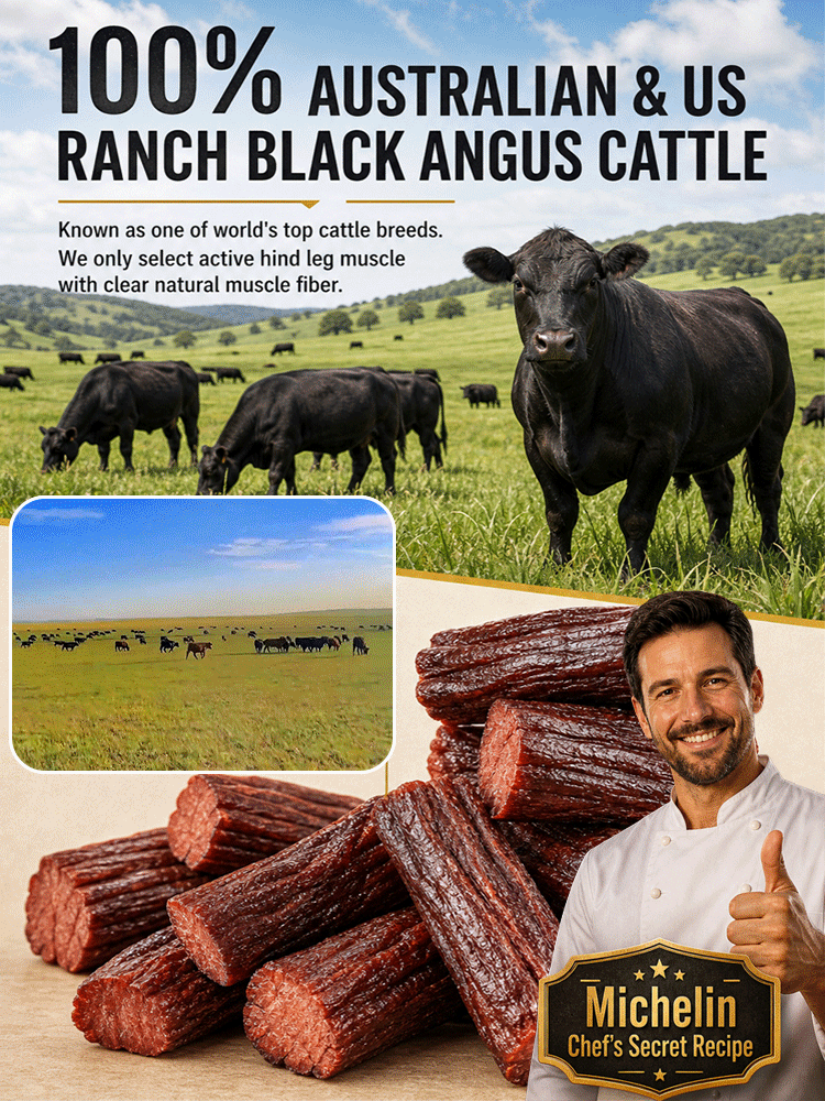 Zero-additive high-protein pure beef jerky