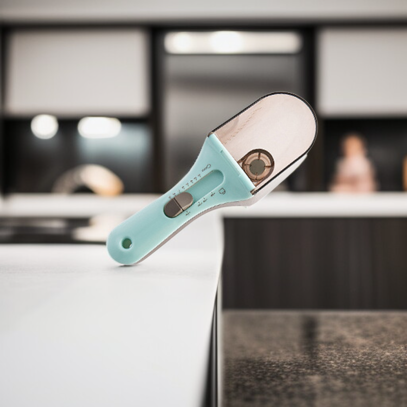 플라스틱 눈금 계량스푼 조절형 계량스푼 세트