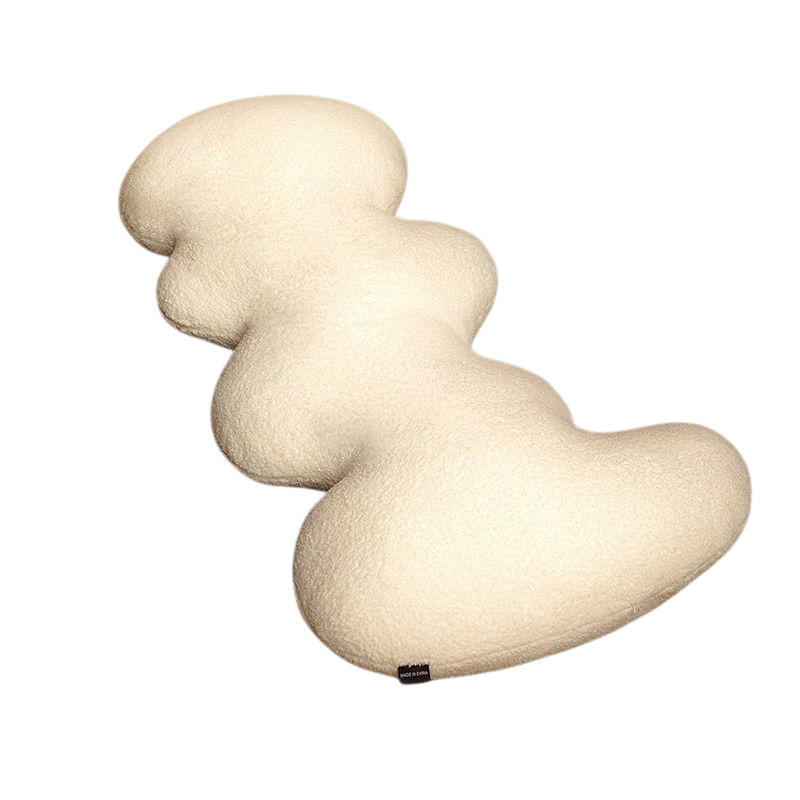 Cloud-shaped sandwich pillow