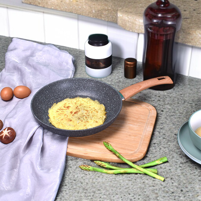 メディカルストーンフライパン、ノンスティックパン、家庭用フライパン、ステーキ＆エッグフライパン、ガスコンロ、電磁調理器、万能フライパン