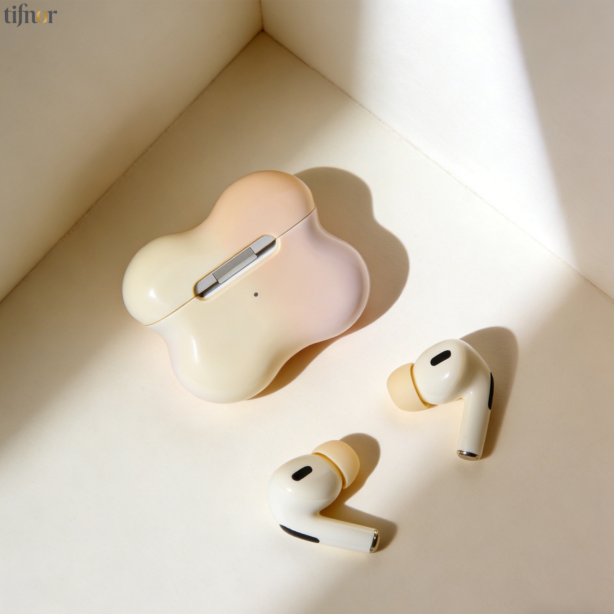 Bluetooth対応ワイヤレスヘッドフォンの装着イメージ