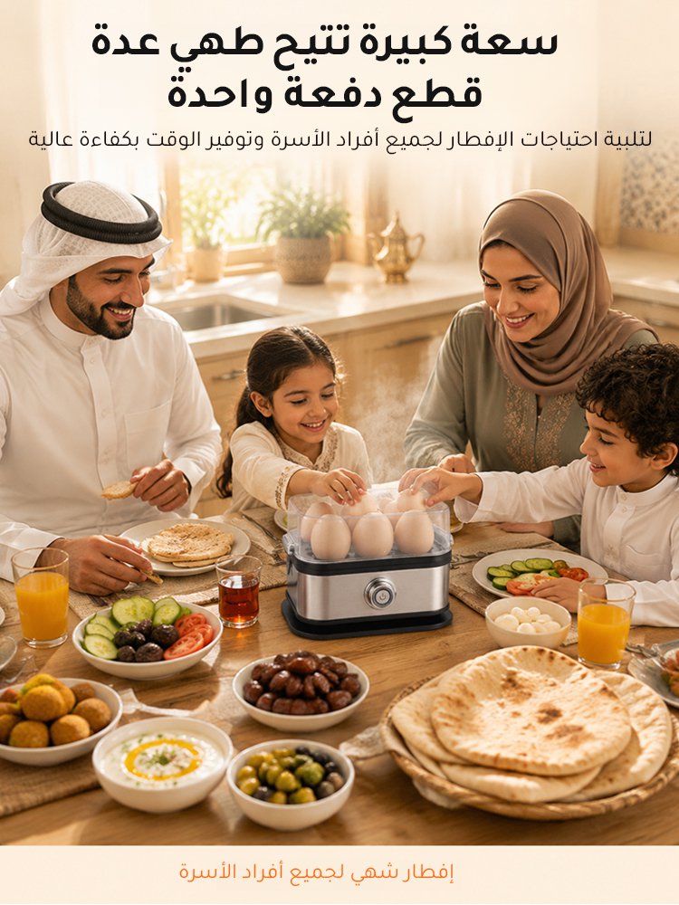 جهاز طهي البيض متعدد الوظائف المصنوع من الفولاذ المقاوم للصدأ