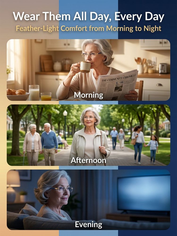 [One Pair Does It All & Restores Vision] Automatic Adjusting Reading Glasses