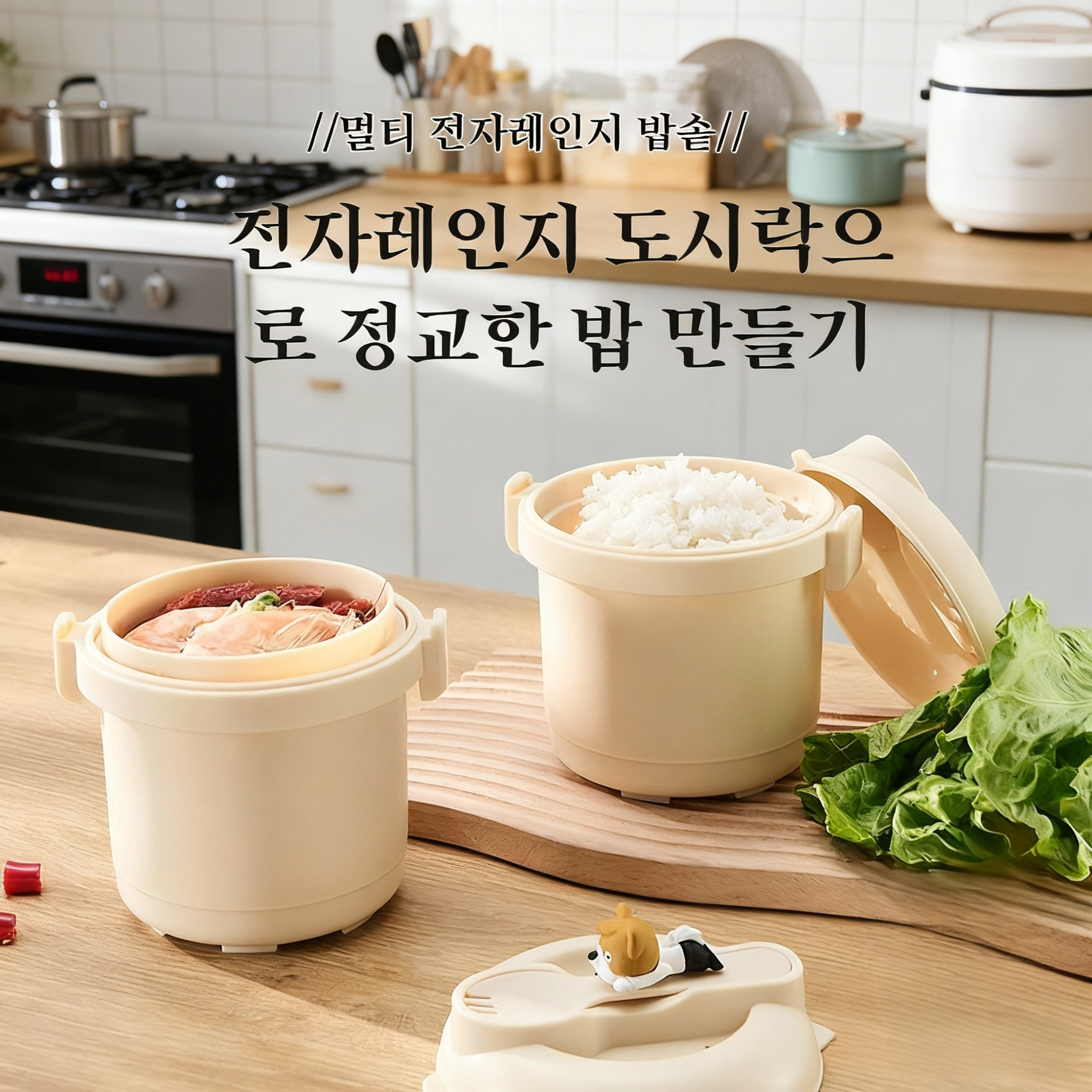 찜통 밥솥 전용 칸막이 가열 도시락 다용도 찜기