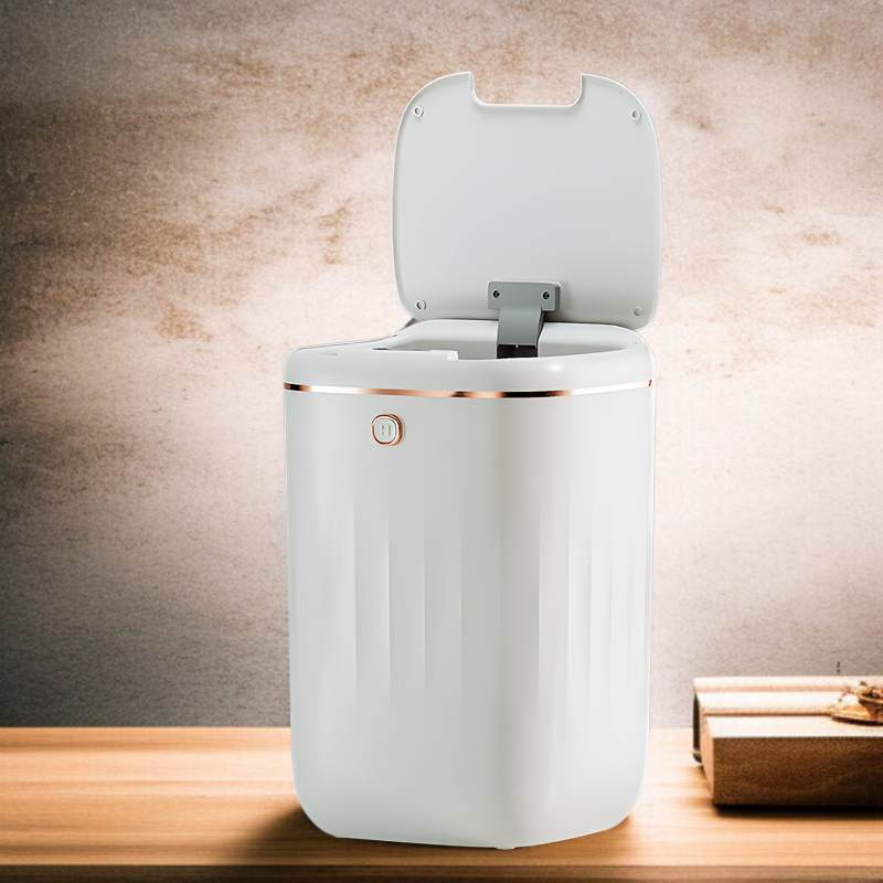  Papelera inteligente de inducción, ligera y lujosa, gran capacidad, resistente al agua
