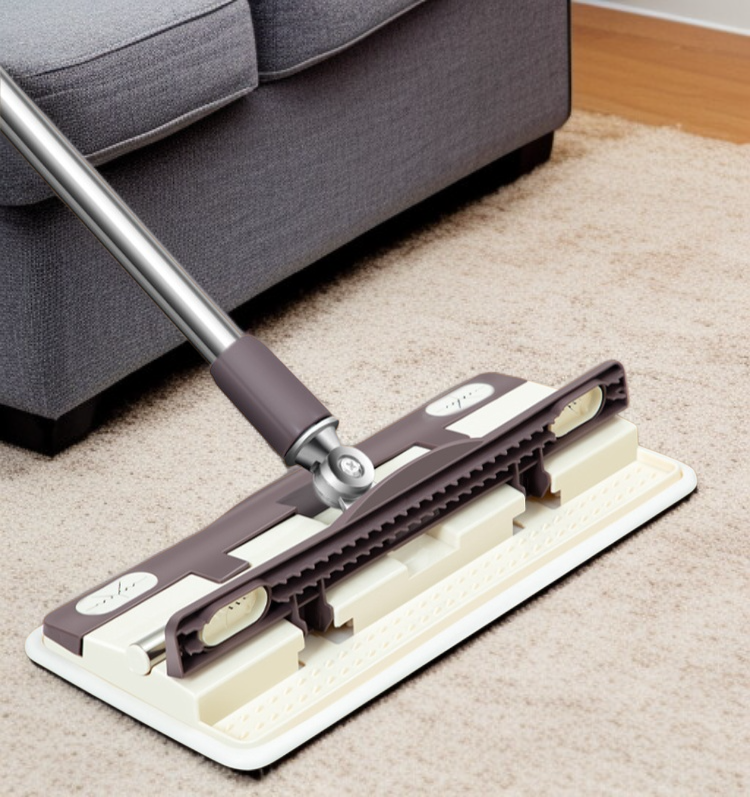 집게걸레 원터치 밀대 사용 장면