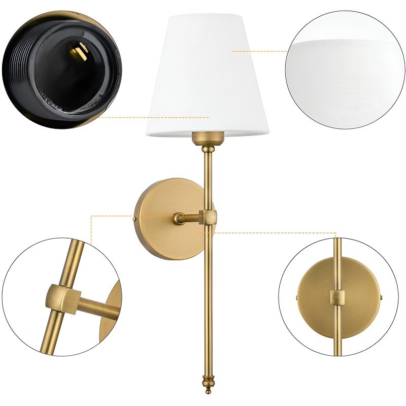 Aplique de pared moderno de lujo ligero con mando a distancia