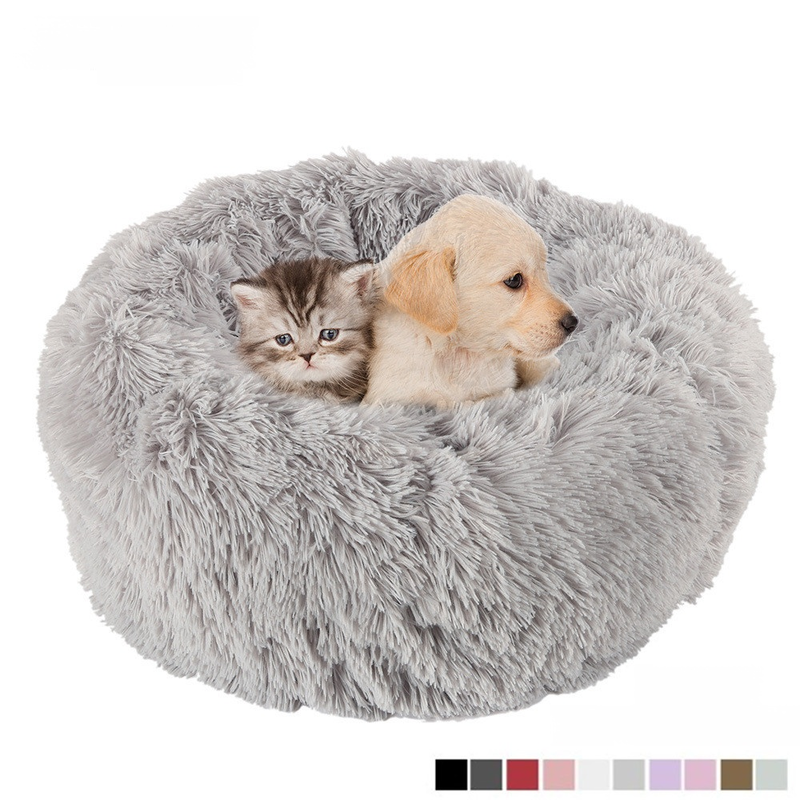 Soft plush pet bed