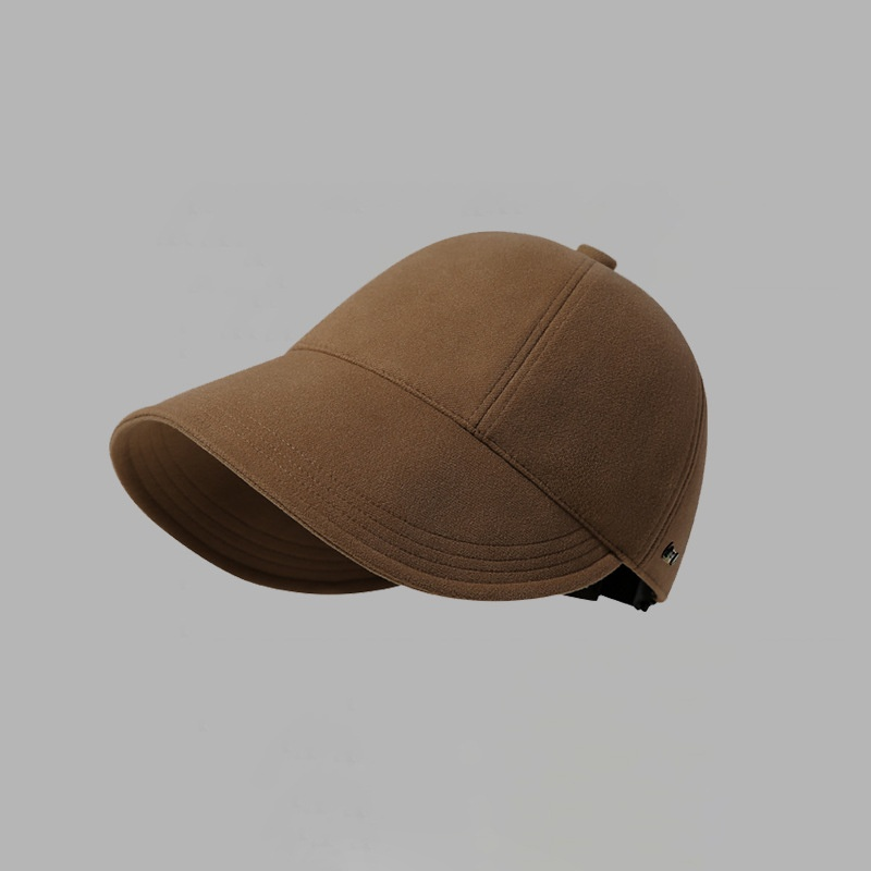 Wide Brim Wool Duckbill Cap