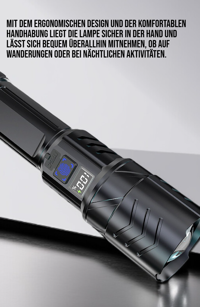 Ultra helle Outdoor-Taschenlampe mit starker LED Leuchtkraft