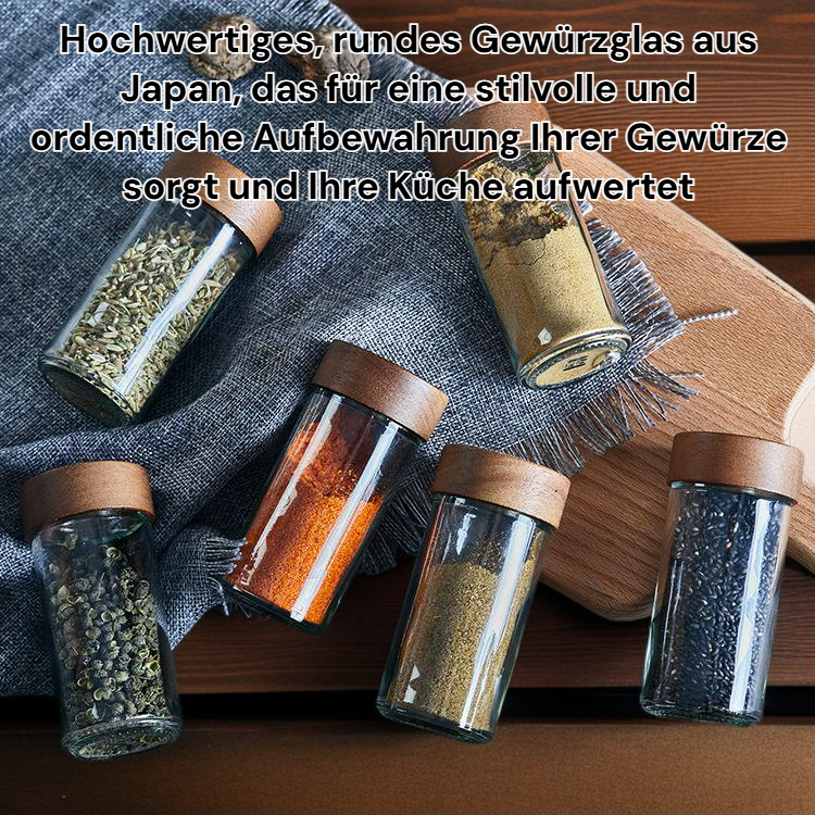 Japanisches rundes Gewürzglas