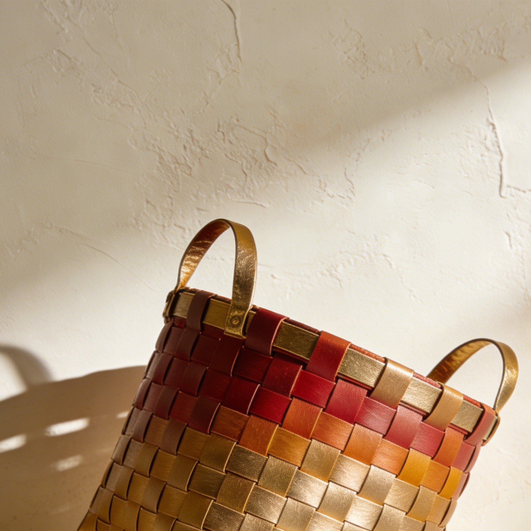 Stylish woven baskets for living room storage
