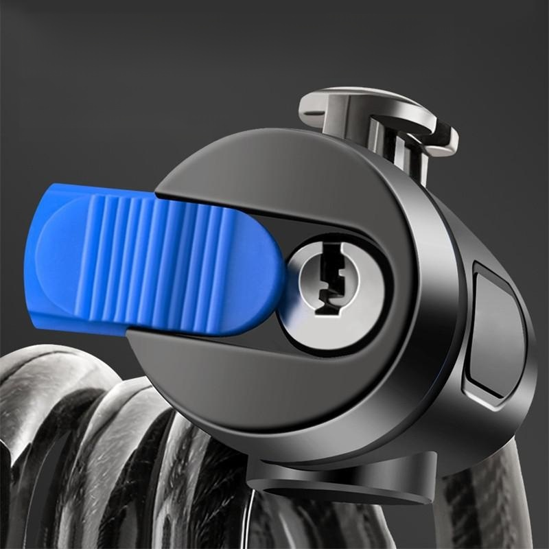 Anti-theft lock for mountain bike accessories