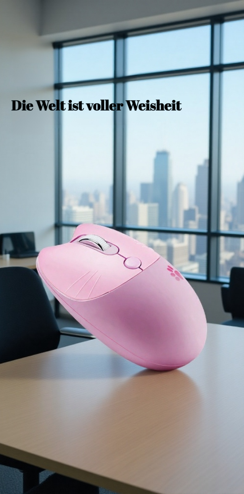 Kabellose Büro-Maus mit lustigem Motiv