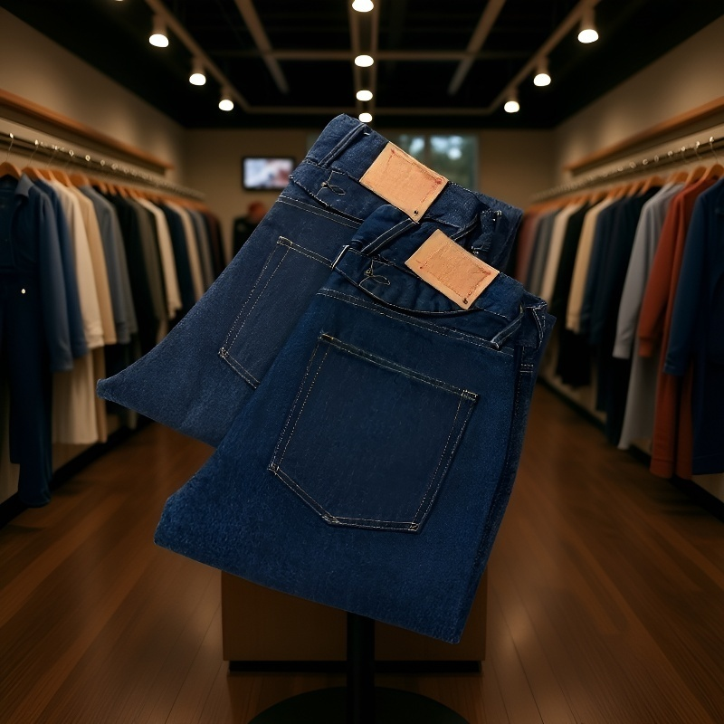 デニムオーバーオール背面スタイル