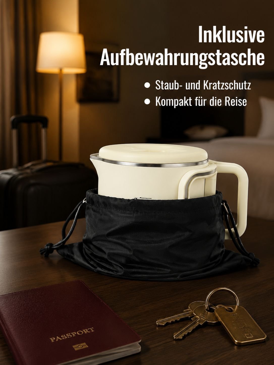 Sicherer und schneller Wasserkocher für Büro