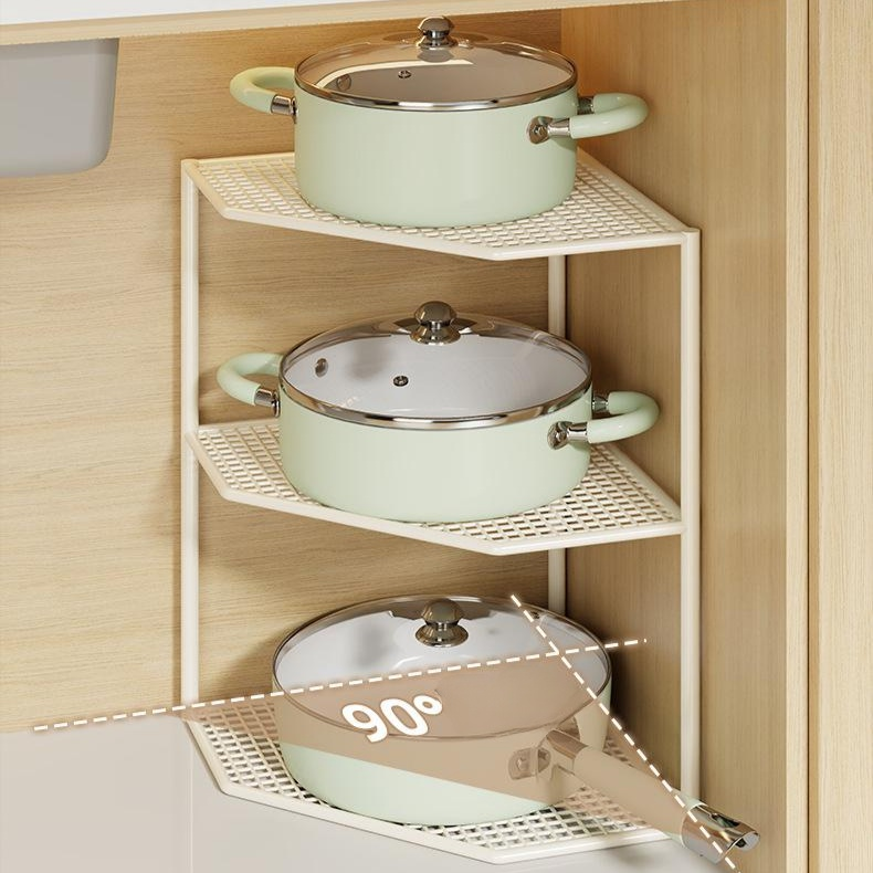 シンク下鍋収納ラック 多層キッチンコーナーラック