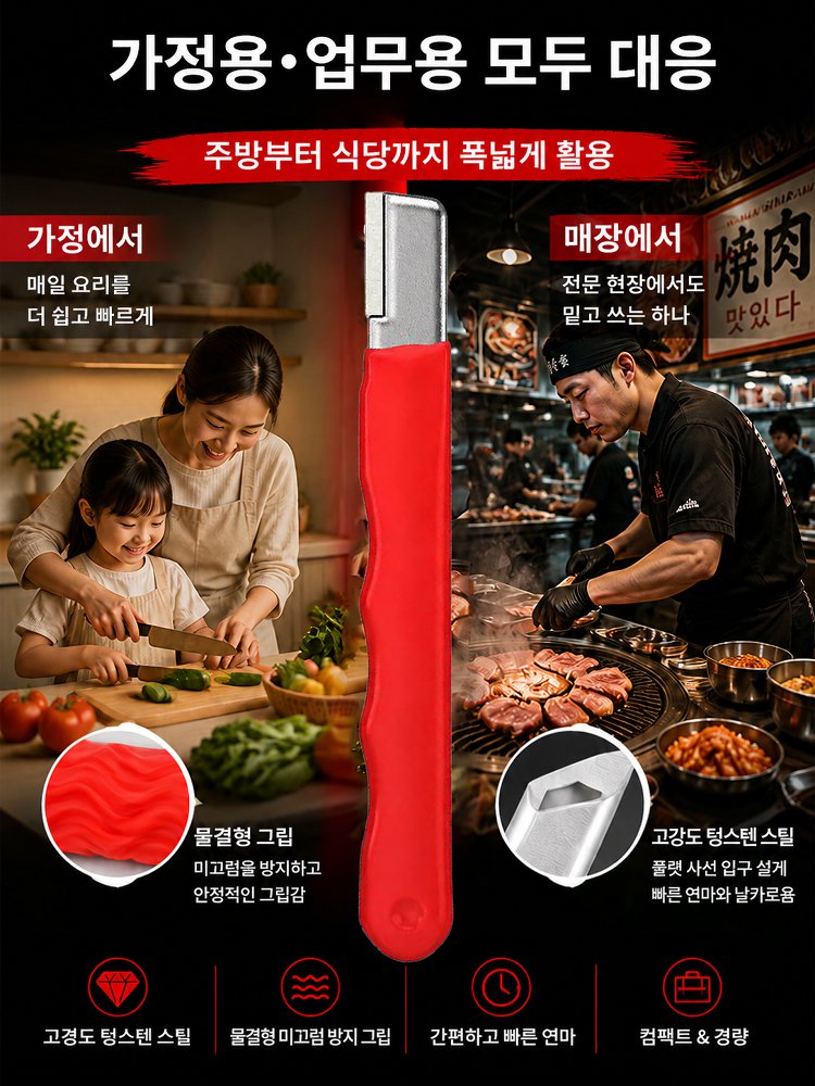 【극도로 날카로움】날을 세우는 칼 가는 신기