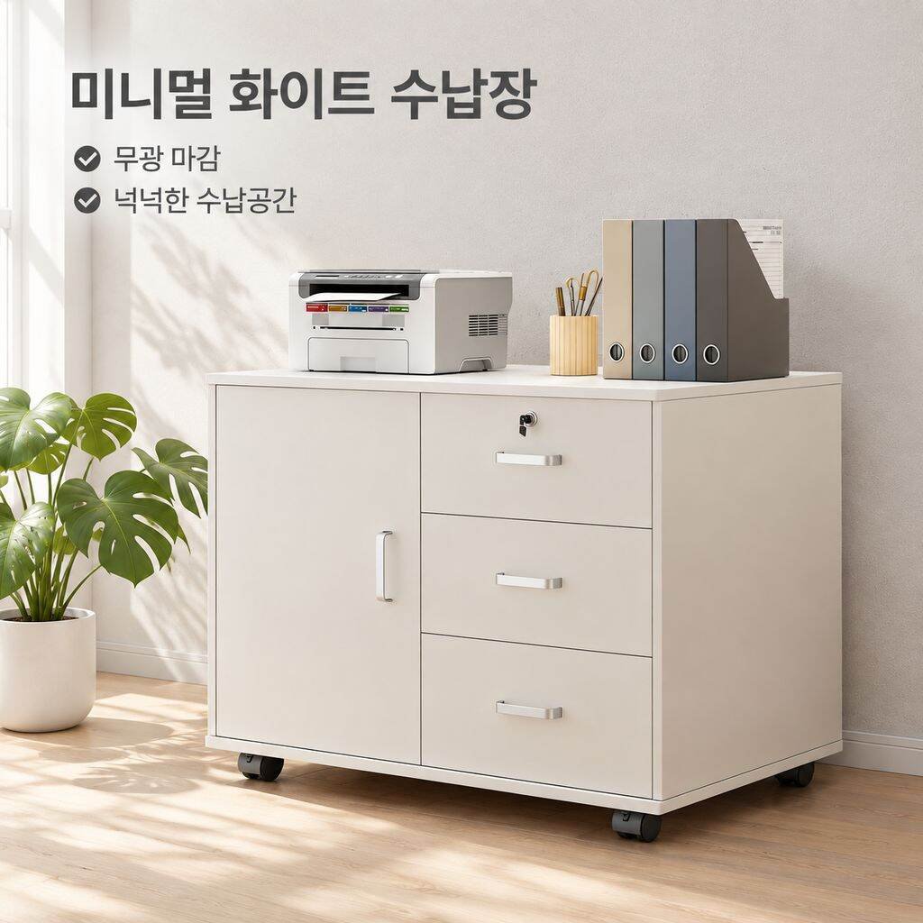 사무실 책상 아래 서랍 파일 캐비닛 수납 캐비닛 원목 낮은 캐비닛
