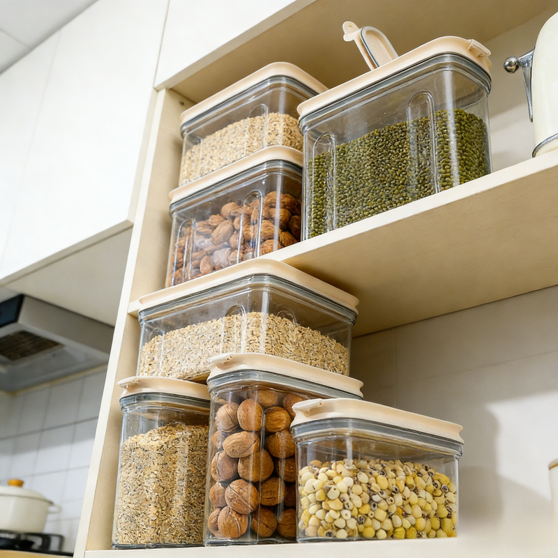 Kitchen Nut and Bean Storage Box