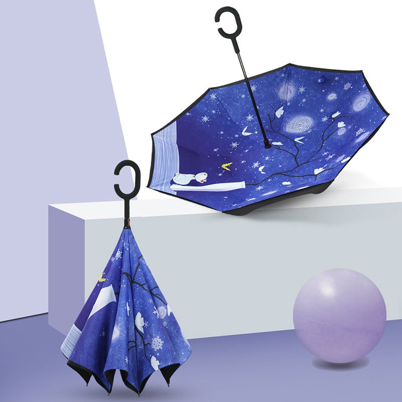 Bez mokrého vozidla typu G zpětný deštník