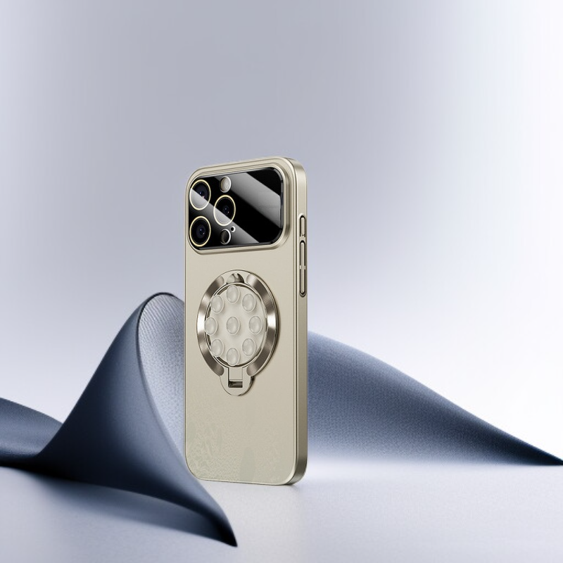 넓은 시야창이 있는 세련된 자석 스탠드 폰 케이스