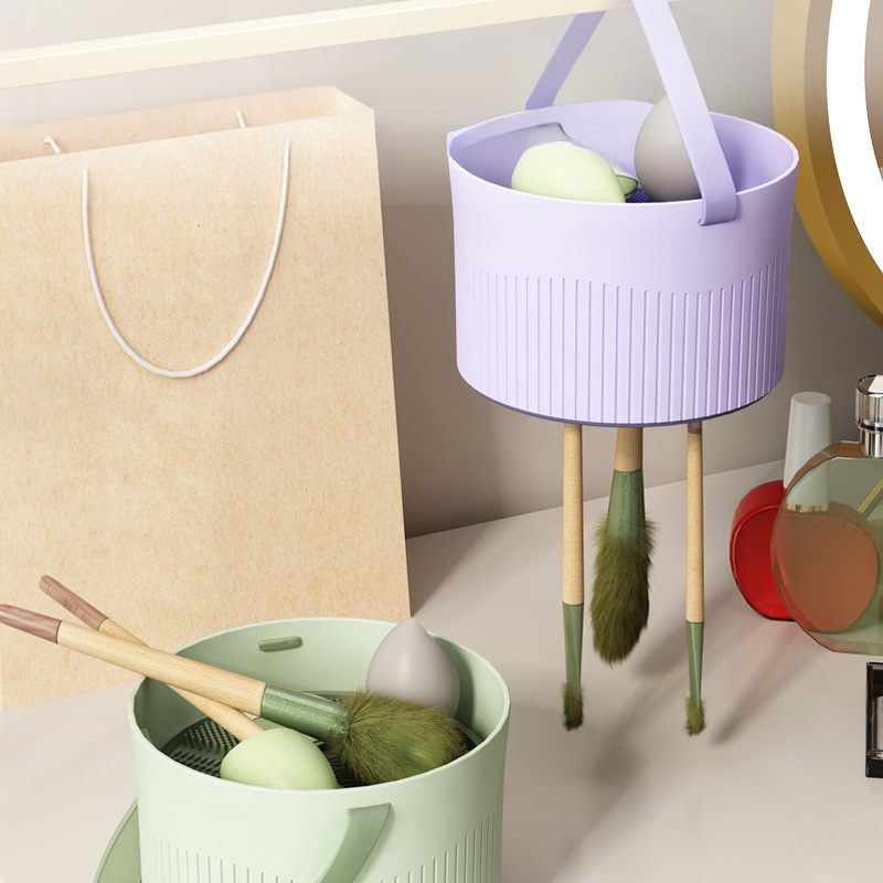 실리콘 퍼프 전용 클리너 수납 박스 메이크업 브러쉬 세척 도구 박스