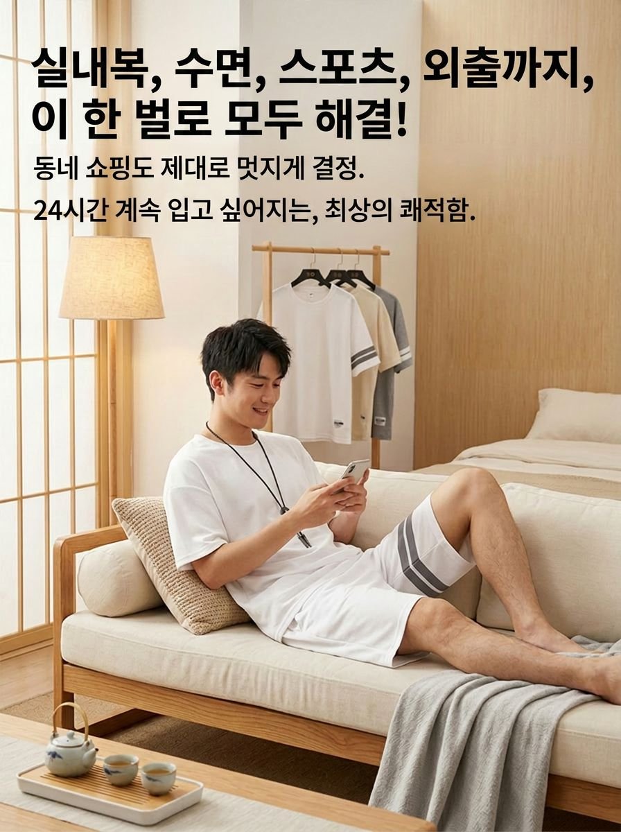 편안한 캐주얼 투피스 세트