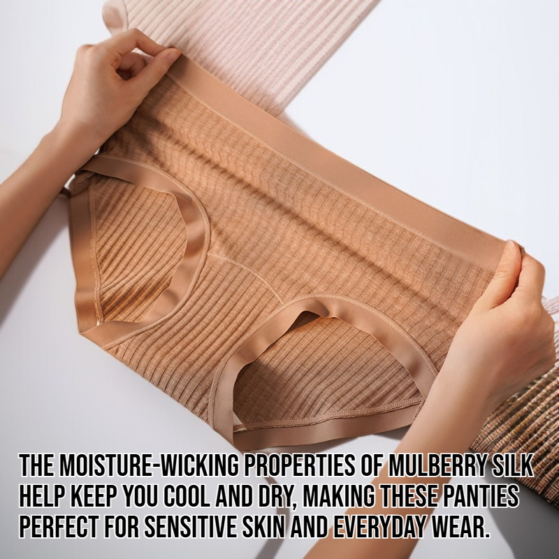 Women's pure cotton mulberry silk underwear