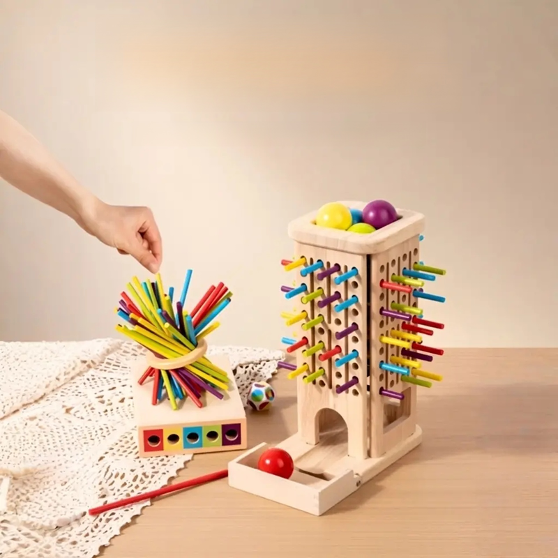 Parent-Child Interactive Color Recognition Balance Board Game