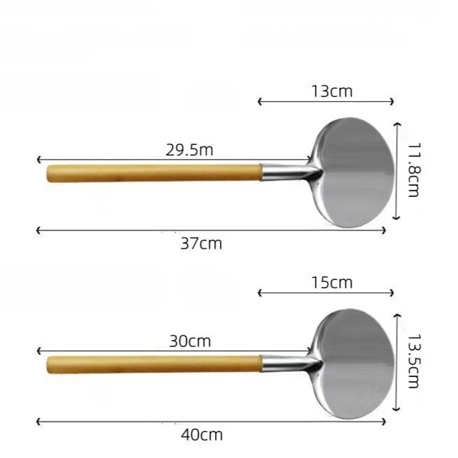 Round mouth stainless steel non stick spatula