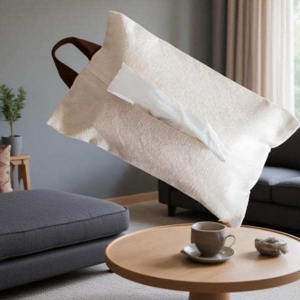 壁掛け可能なティッシュケース省スペース収納