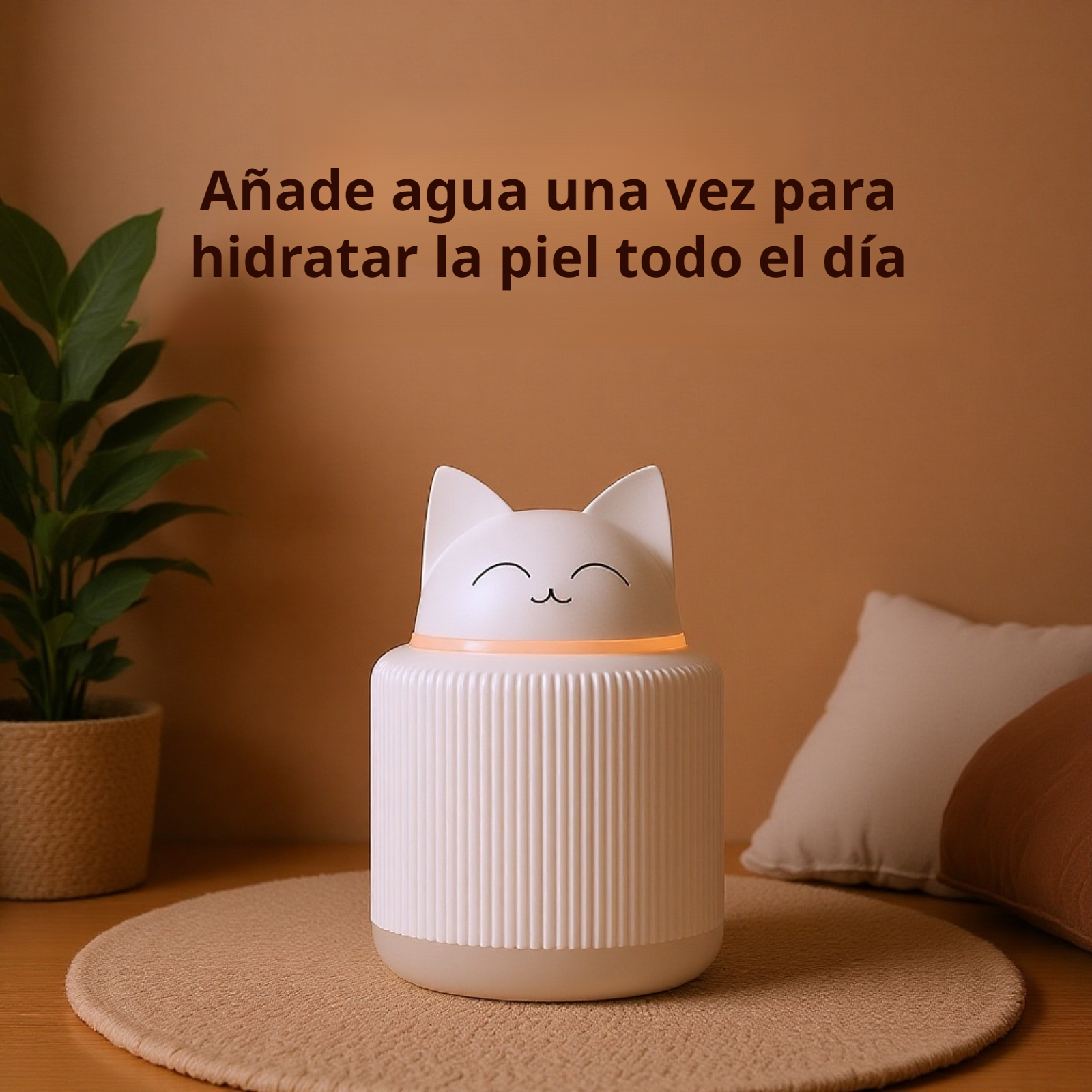 Humidificador mini con luz para mujeres embarazadas y bebés, portátil para el hogar