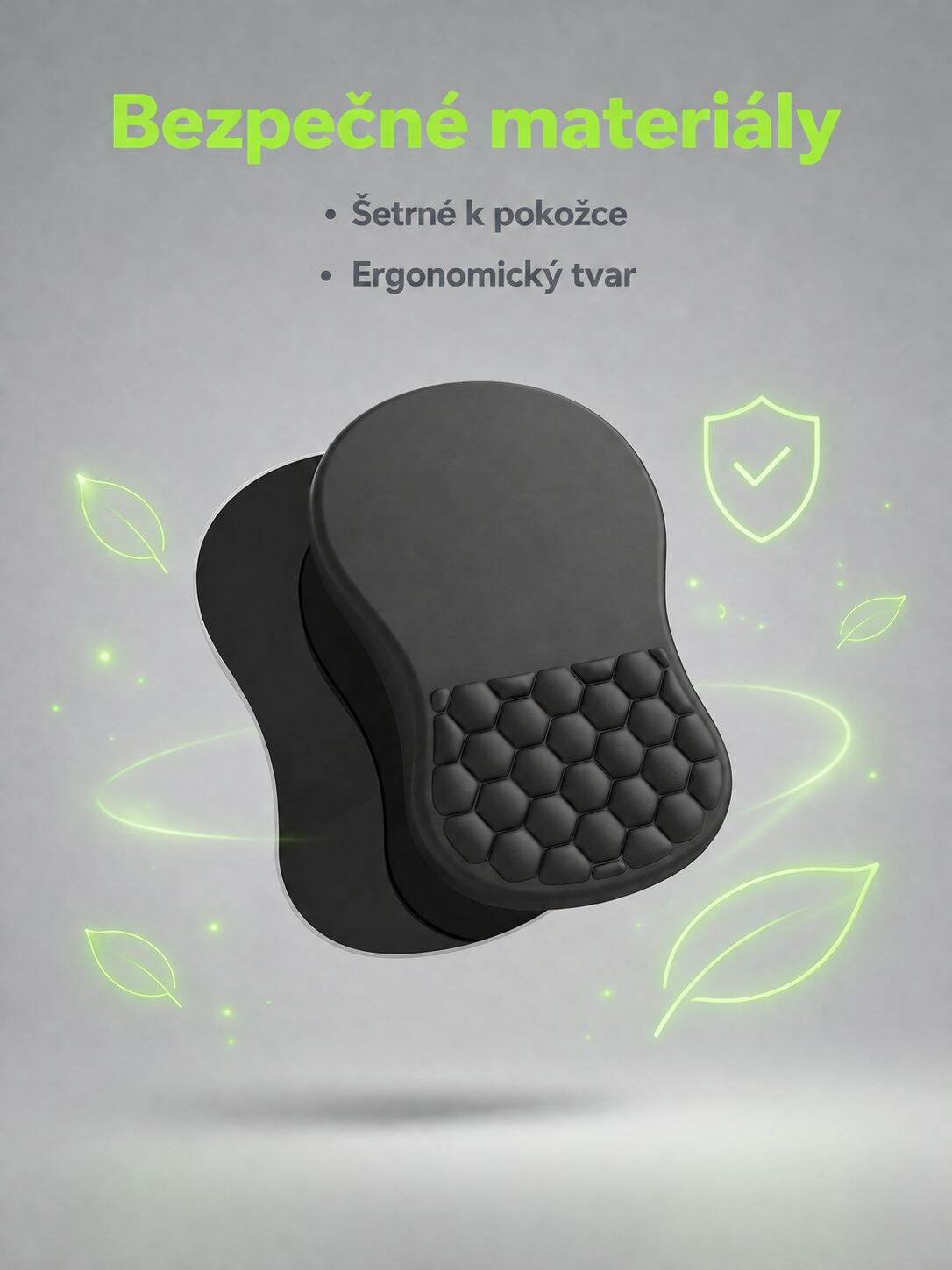 Detailní pohled na materiál podložky pod myš