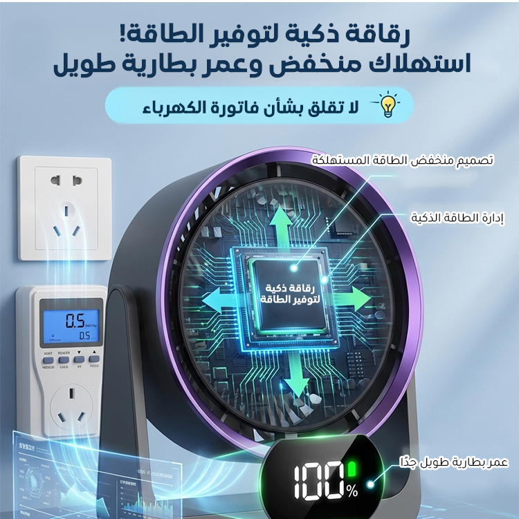 مروحة محمولة متعددة الوظائف