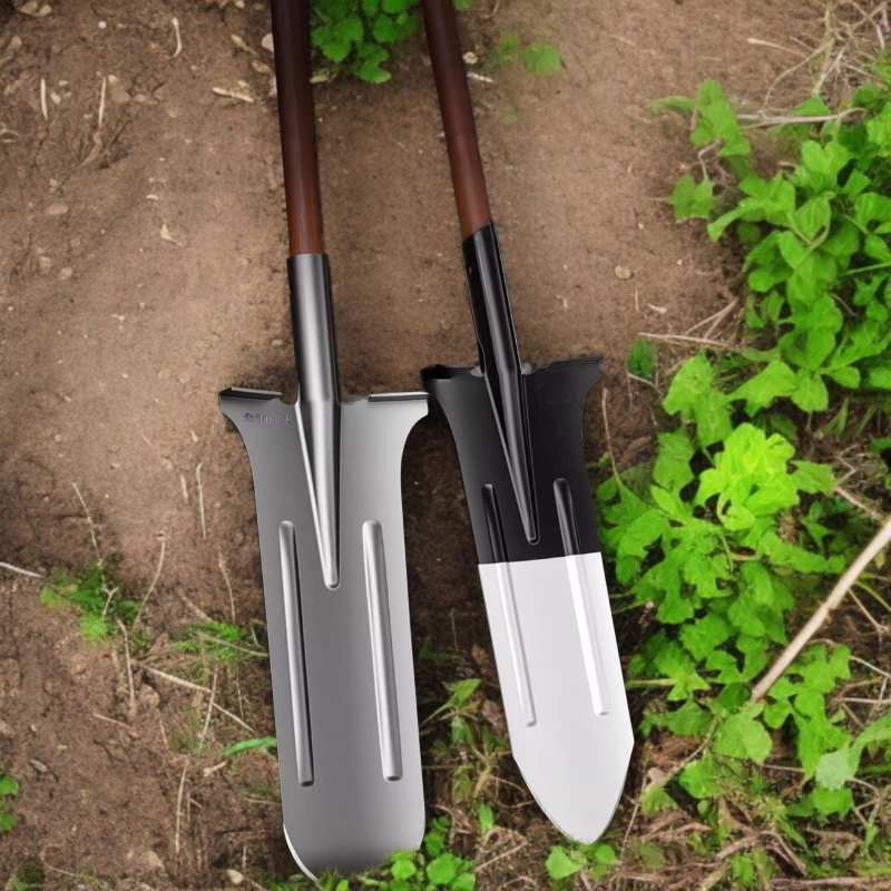 延長マンガン鋼シャベル 尖ったシャベル 丸みを帯びたヘッド 太くなった ガーデンヤム緩め掘り溝専用スペード
