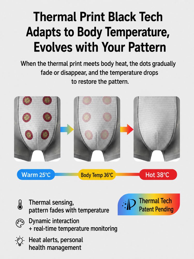 Modal Antibacterial Printed Men's Boxer Briefs