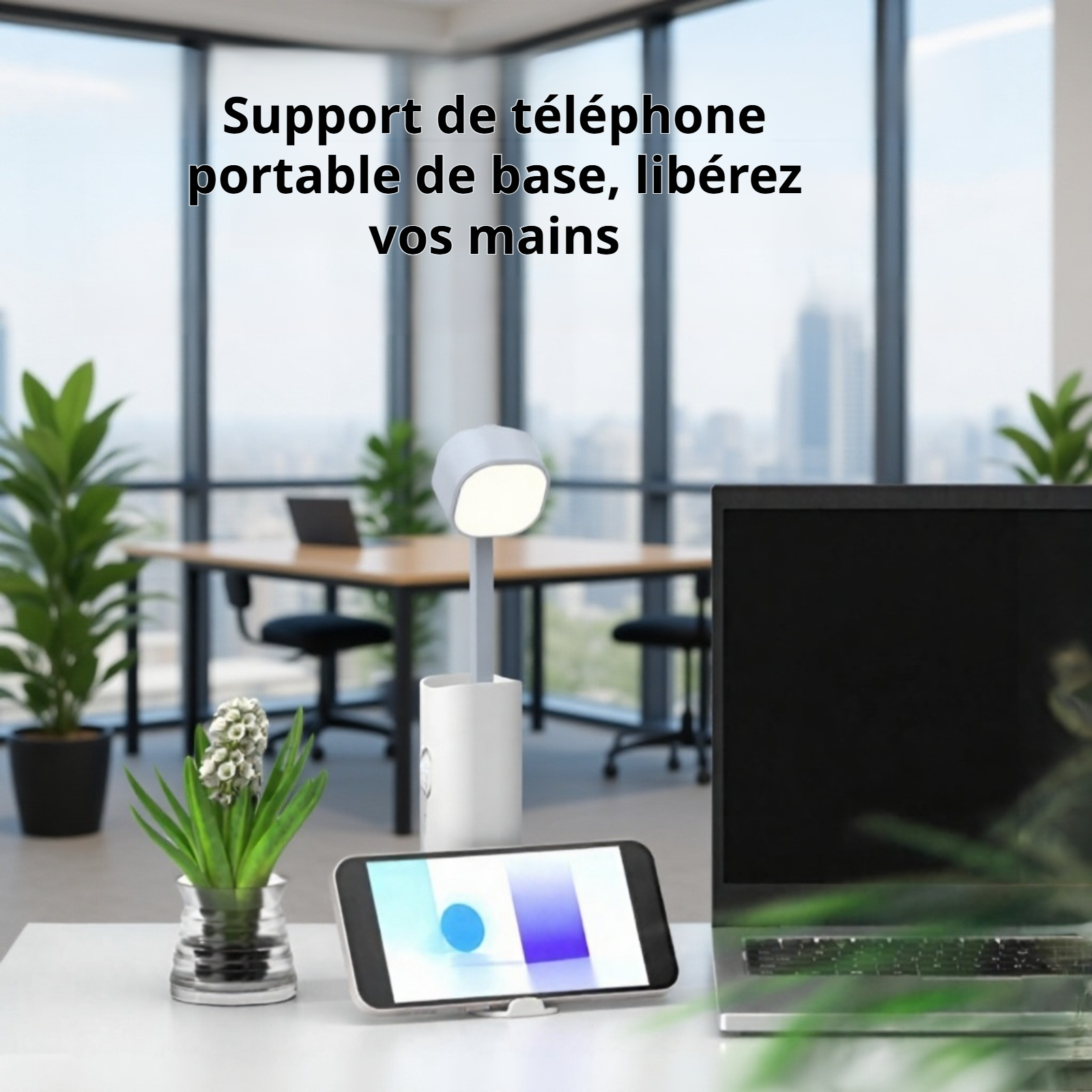 Lampe de bureau élégante avec technologie anti-scintillement