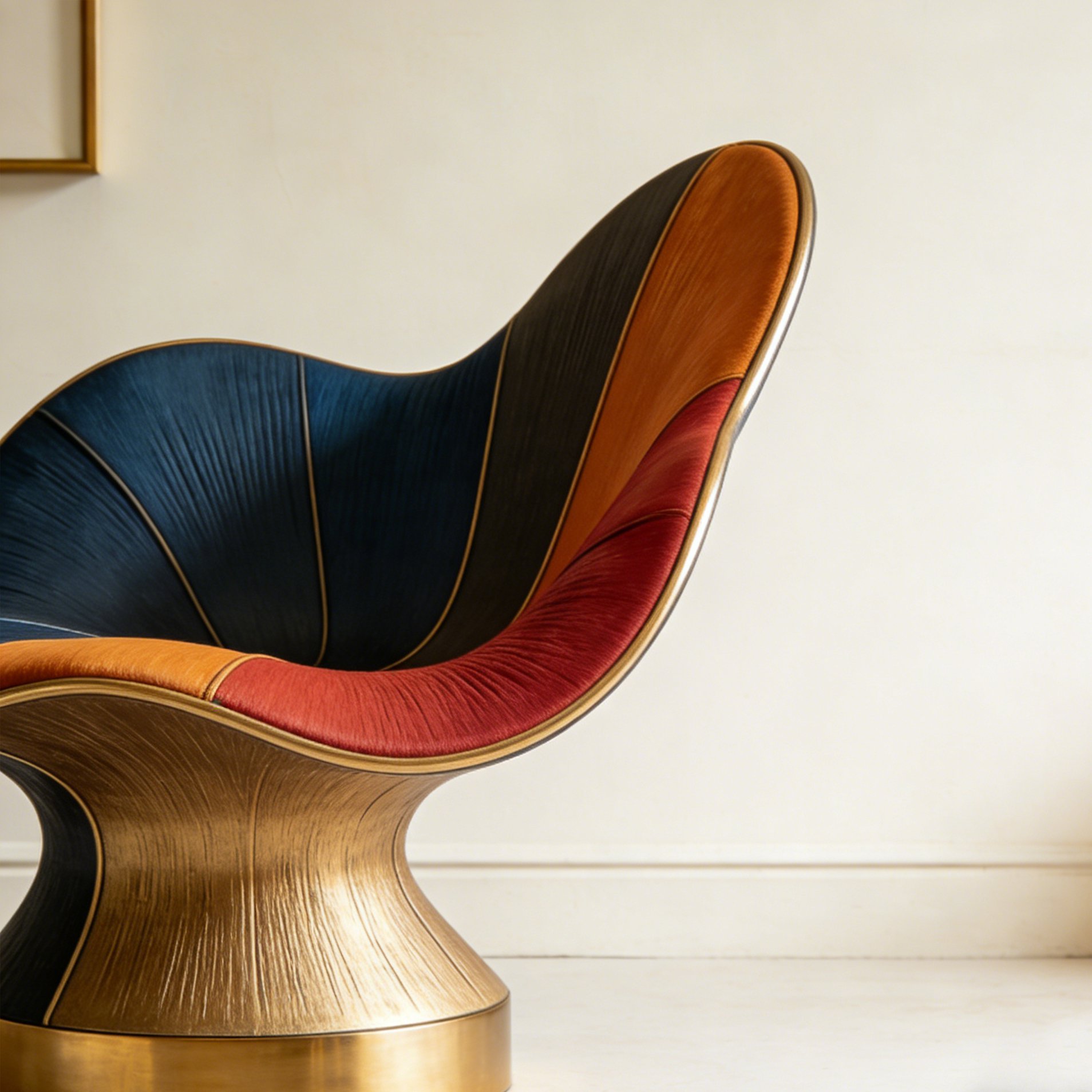 เก้าอี้ดีไซน์กลีบดอกไม้สีชมพู ดีไซน์ทันสมัย