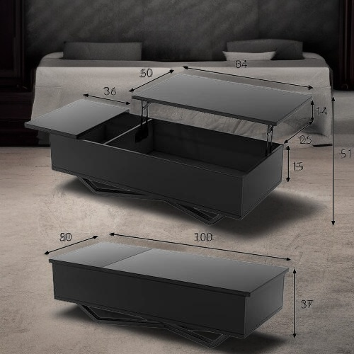 업그레이드된 수납형 커피 테이블
