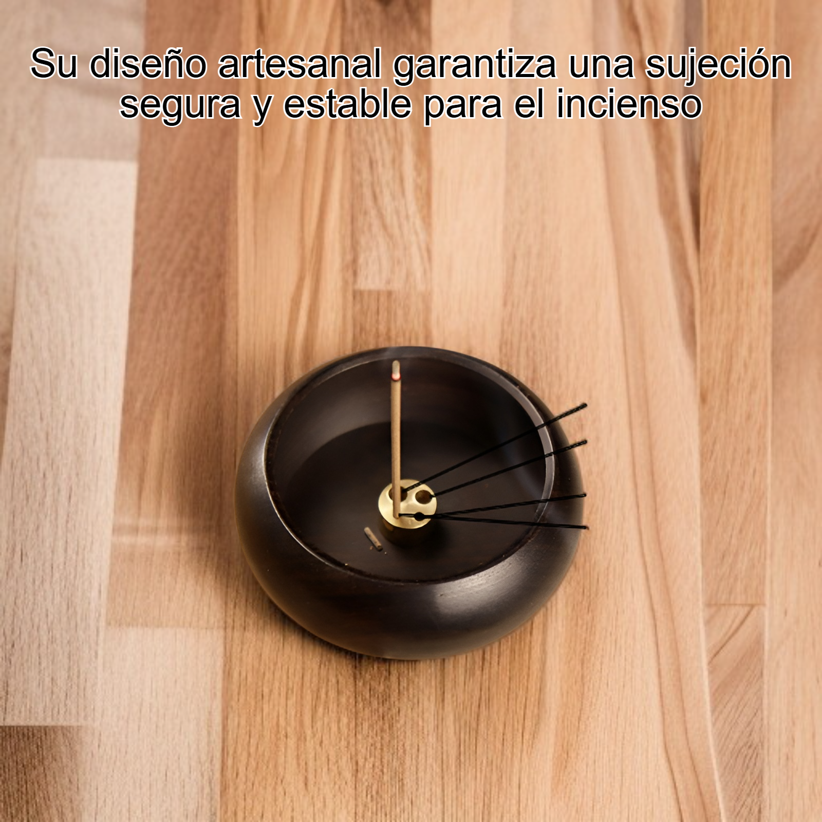 Porta incienso de madera