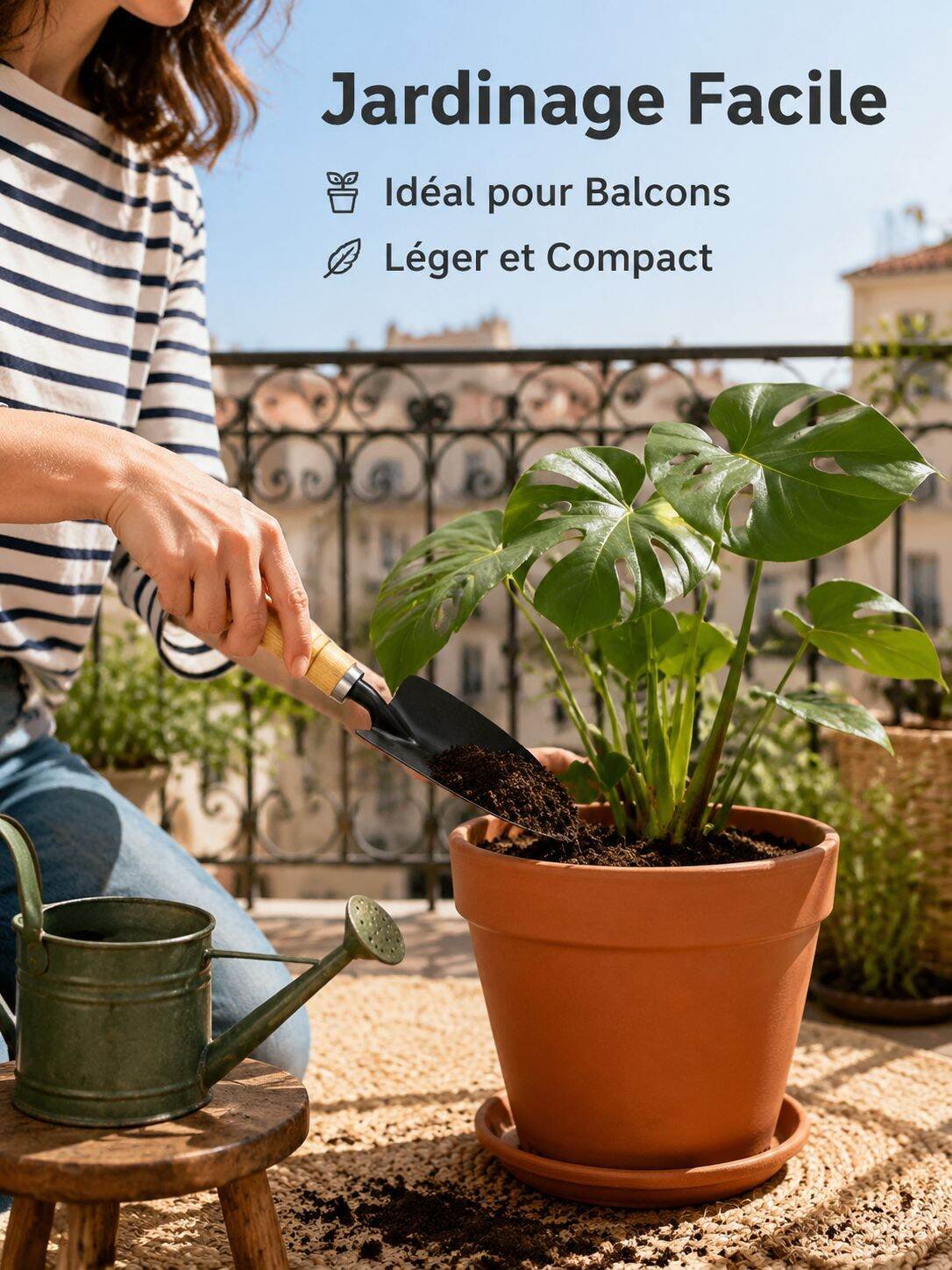 Ensemble de 3 outils de jardinage : désherbage et plantation