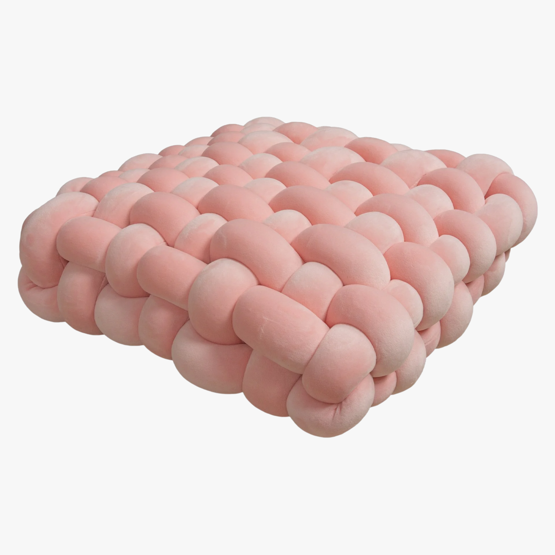  Cozy Woven Knot Cushion, Plush Sofa Pillow for Modern Home Interiors