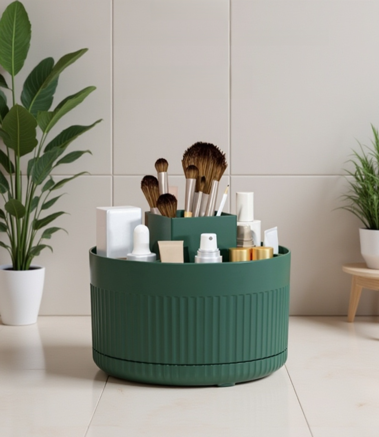 Soporte para cosméticos con gran capacidad y fácil acceso