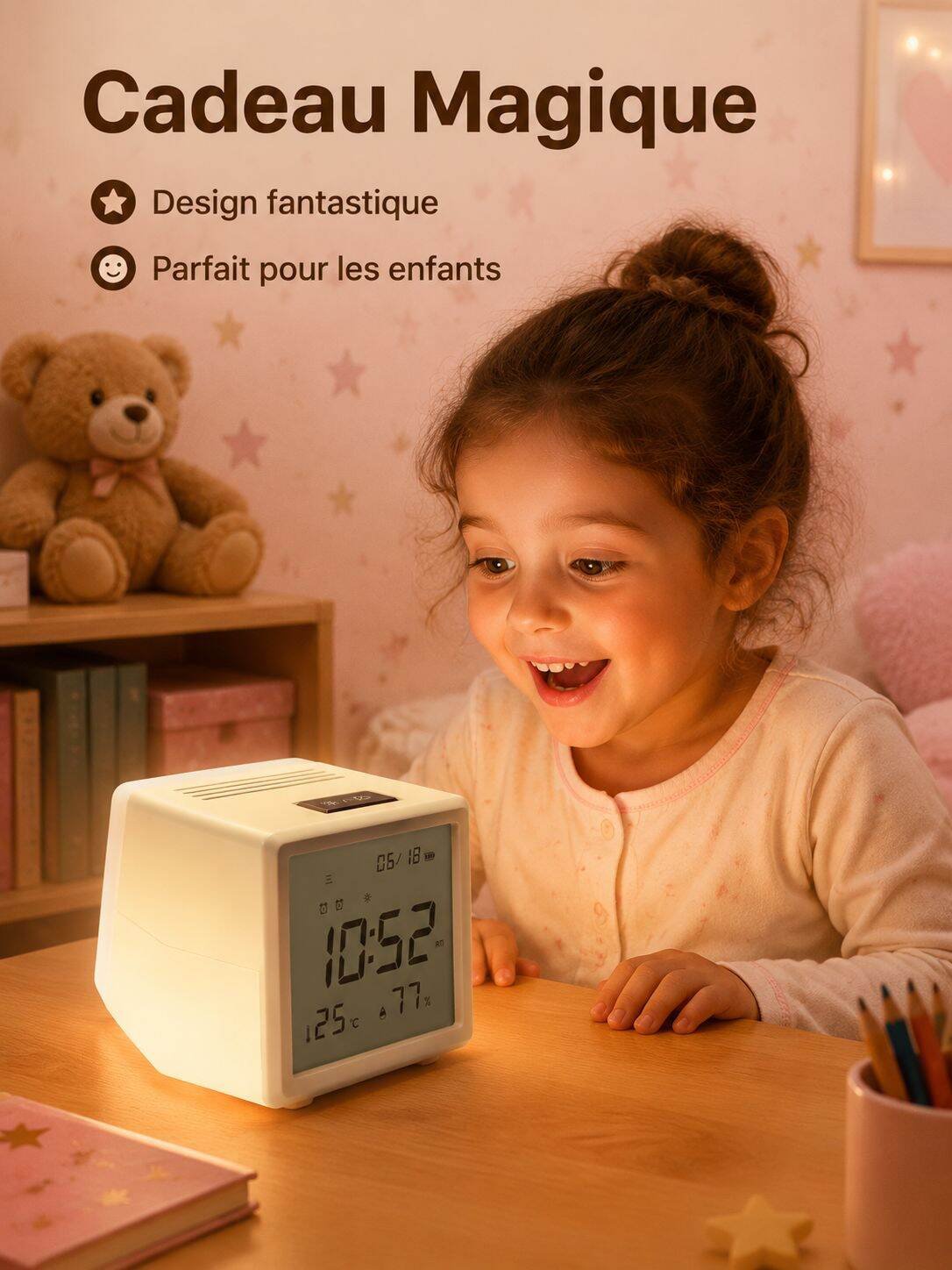 Réveil créatif lampe de nuit balançoire