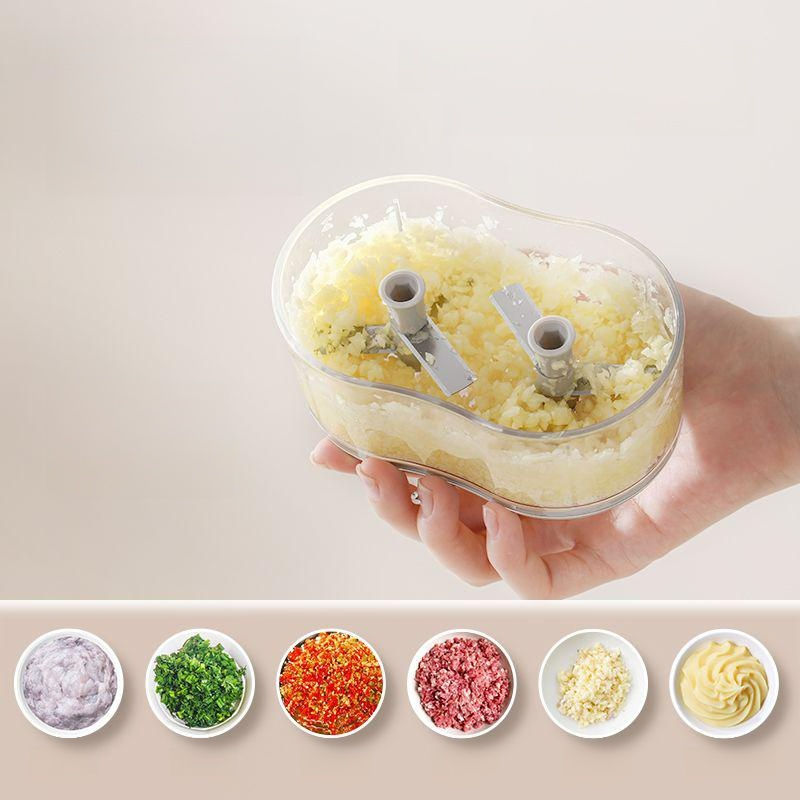 Multi-functional manual garlic mincer