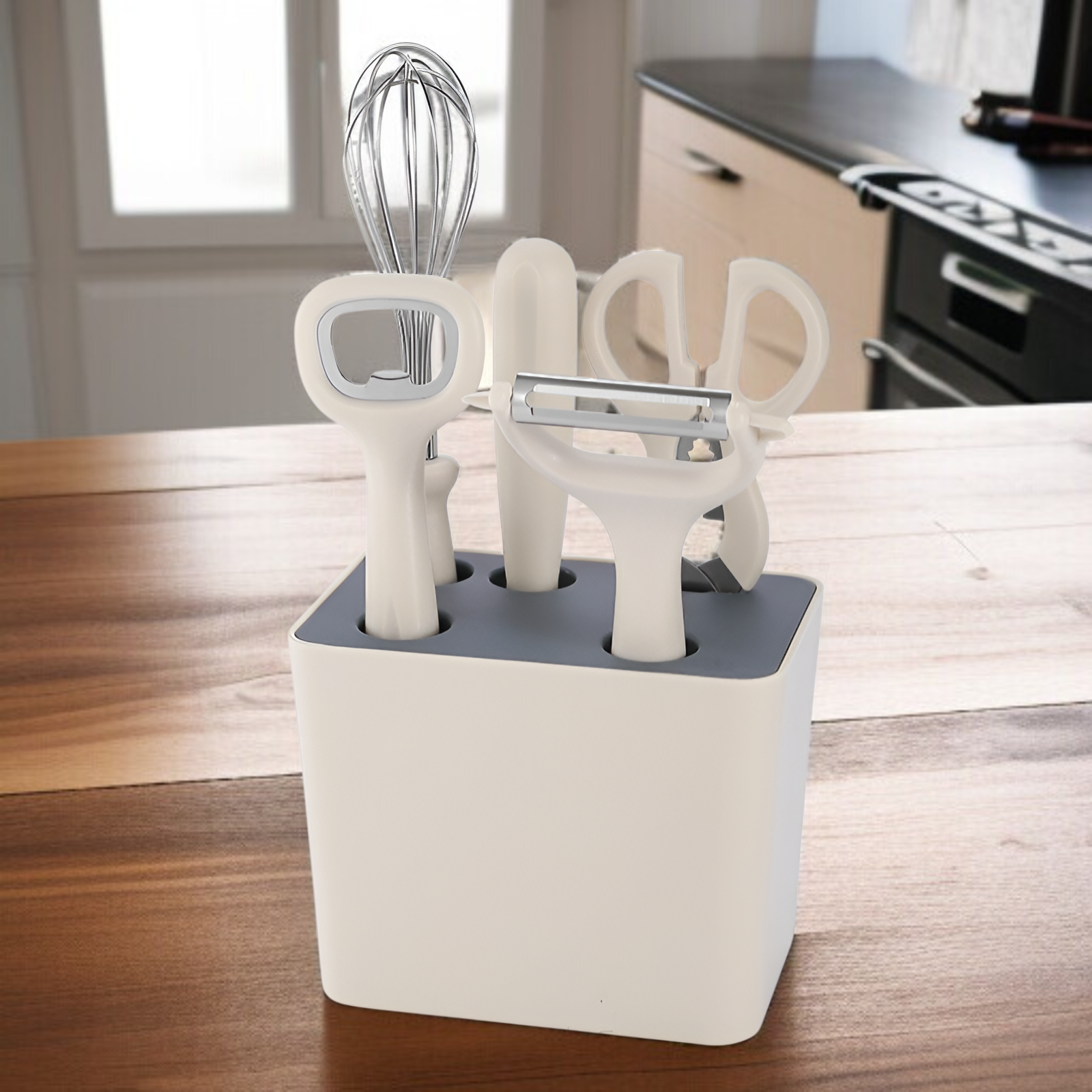 キッチンヘルパー、多機能6ピースメロン皮むき器、フルーツナイフ、栓抜き、はさみ、実用的な食品サプリメントガジェットセット