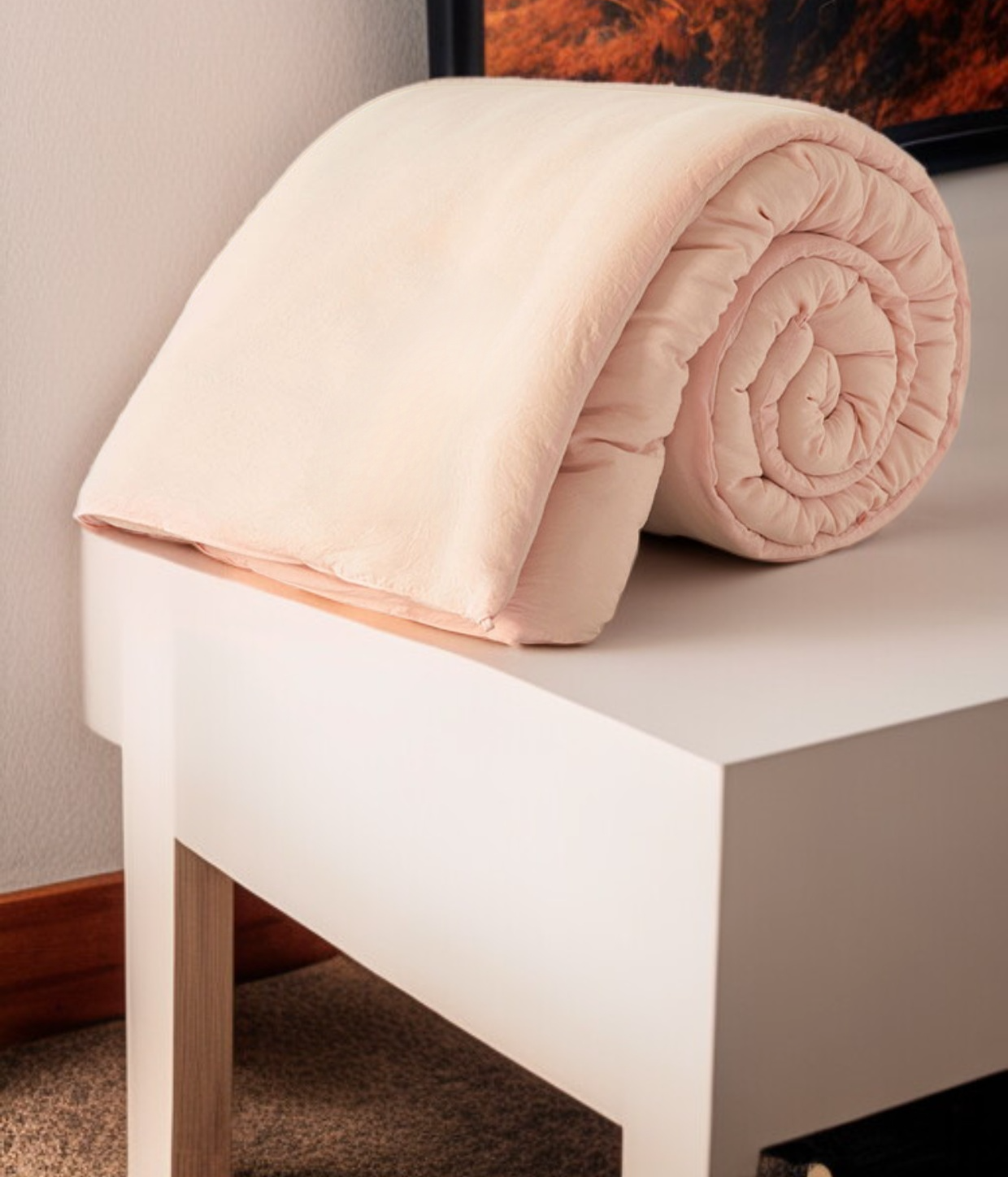 Hypoallergenic bedding made from soy fiber